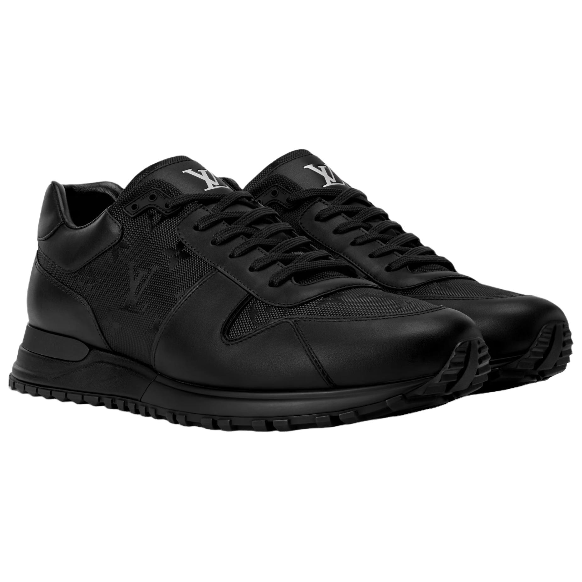 Мужские повседневные кроссовки Run Away Low top LOUIS VUITTON, черный — фото 4