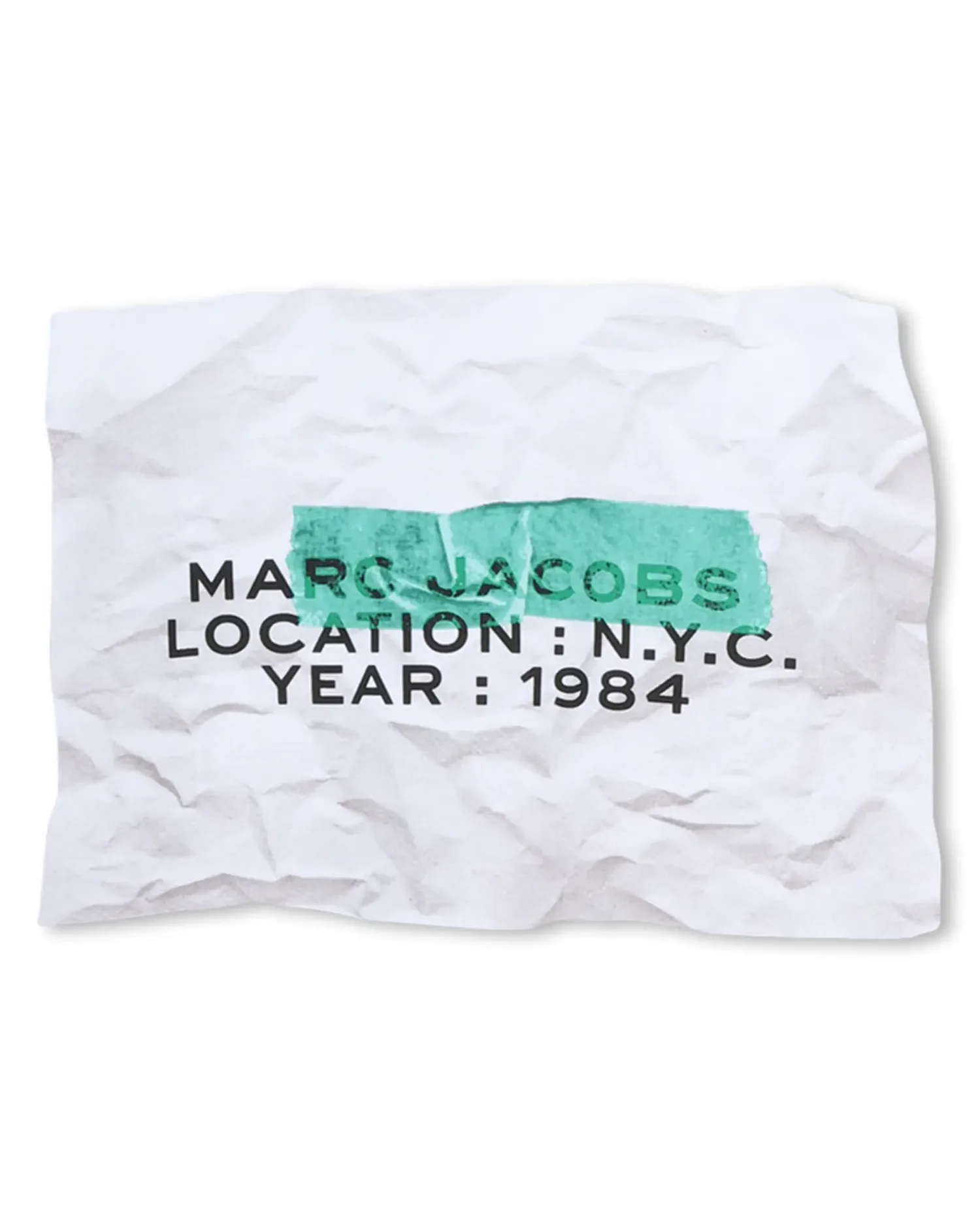 Футболка для мальчика с короткими рукавами и рисунком спереди из хлопка Marc Jacobs, белый — фото 4