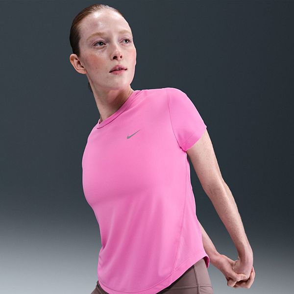 

Женская футболка для бега Tempo Dri-Fit с коротким рукавом Nike, Playful Pink, Розовый, Женская футболка для бега Tempo Dri-Fit с коротким рукавом Nike, Playful Pink