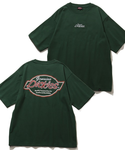 

Футболка с вышивкой и принтом, свободного кроя Dickies, зеленый