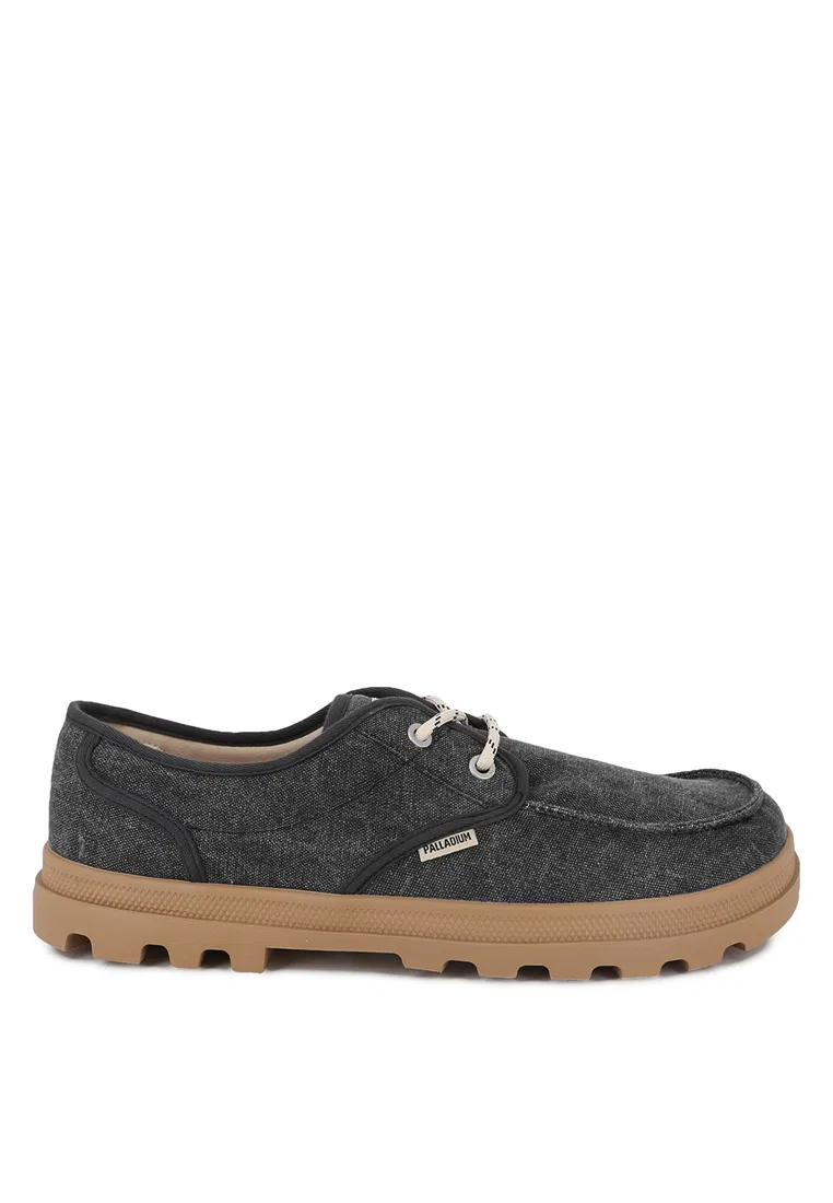 Кроссовки мужские, на шнуровке, Dunelite Moc Cush Canvas Palladium, черный