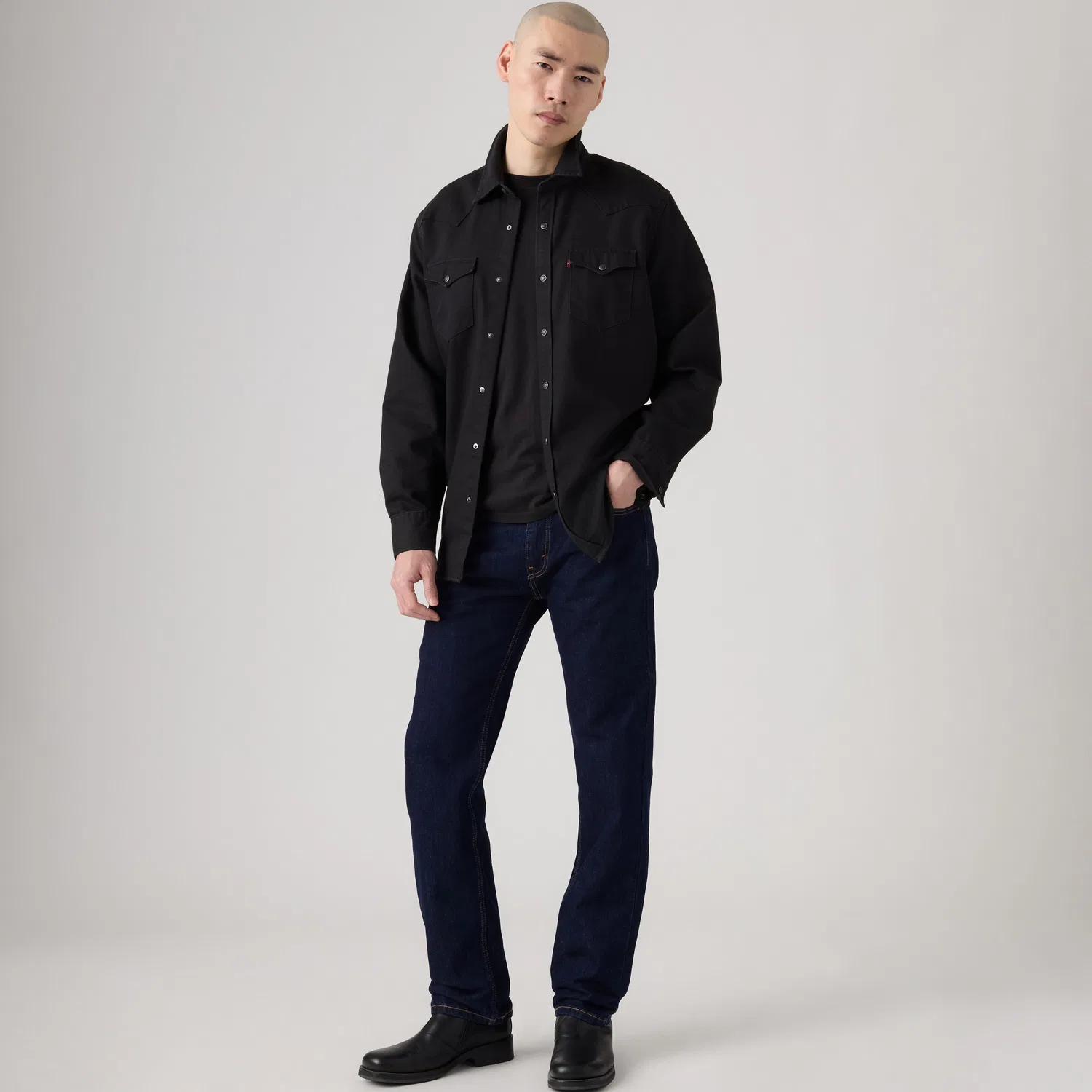 Джинсы Levi's 505 Regular, черно-темно-синий