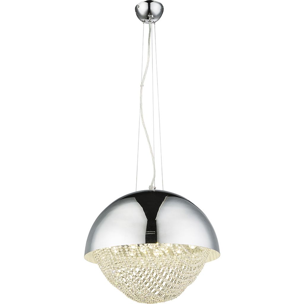 

Globo HANGING LAMP подвесной светильник хром, 1xLED, плата светодиодов, A+, 15996 Globo Lighting, серебро