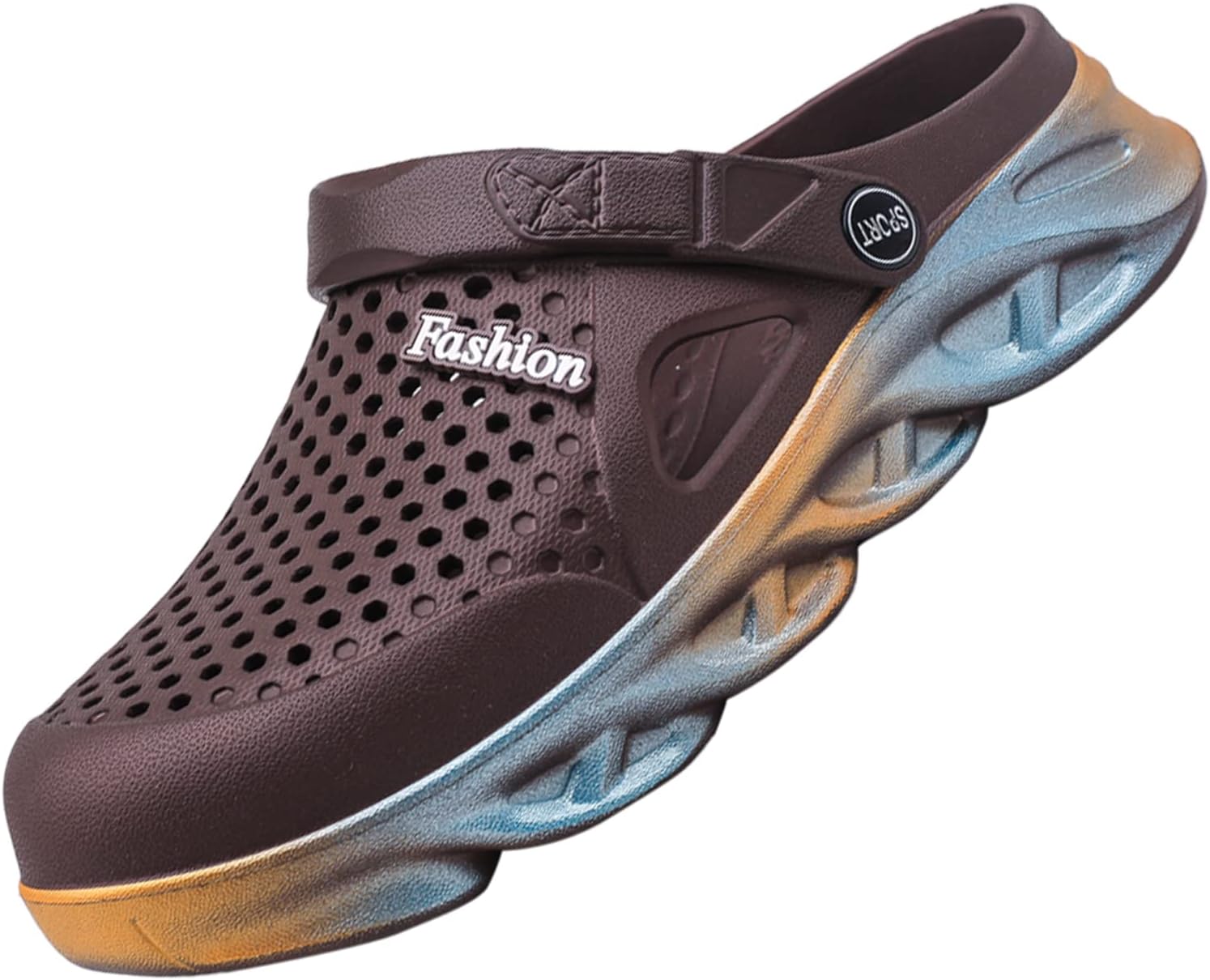 

Сандалии CYian для женщин и мужчин, противоскользящие, для воды, летние, для сада, мюли, сабо, обувь на каблуках, коричневый