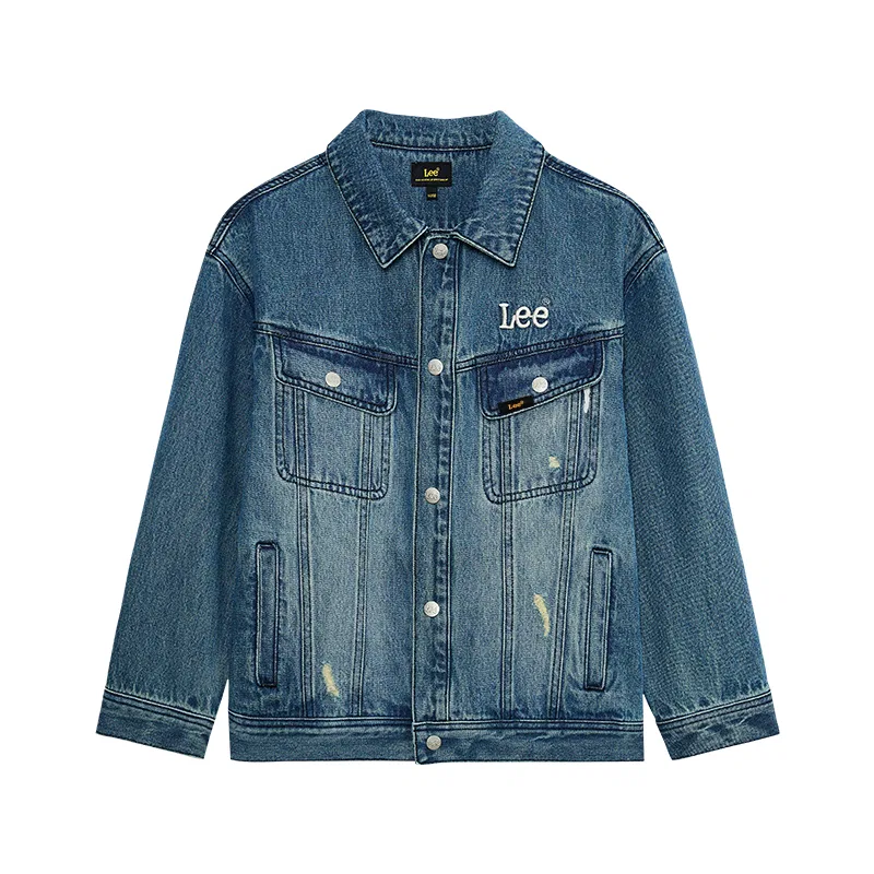 Детский топ с отложным воротником LEE KIDS синий
