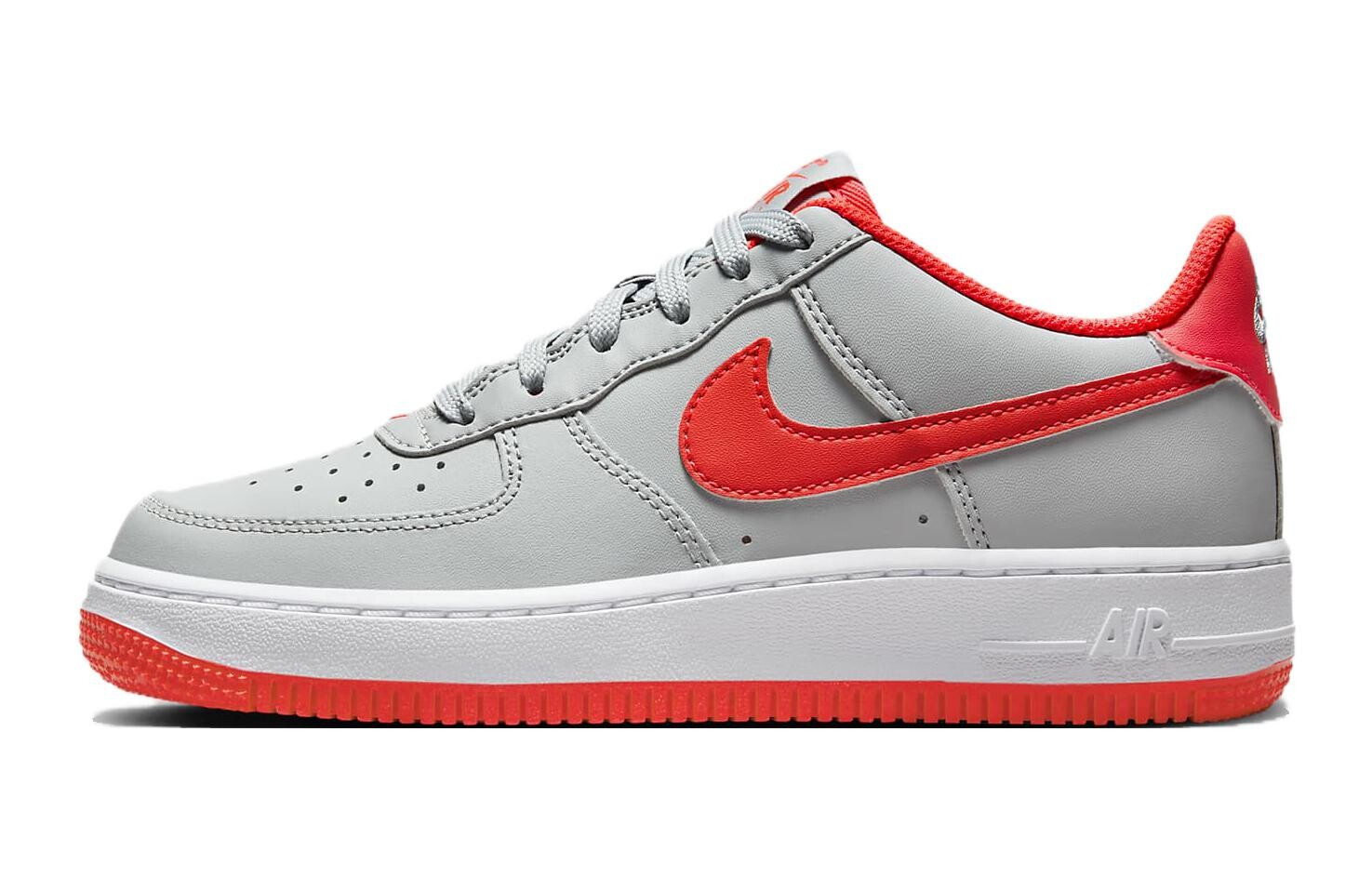 

Air Force 1 Low Light Дымчатый Яркий Красный GS Nike, серый/красный