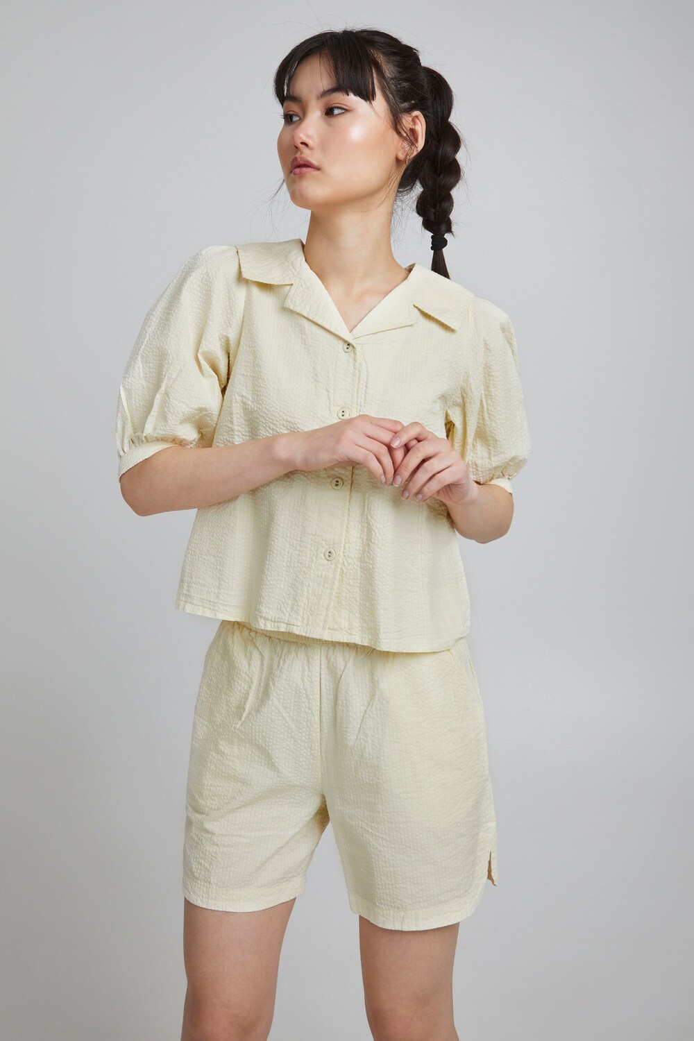 

Блуза ICHI Shirt, бежевый
