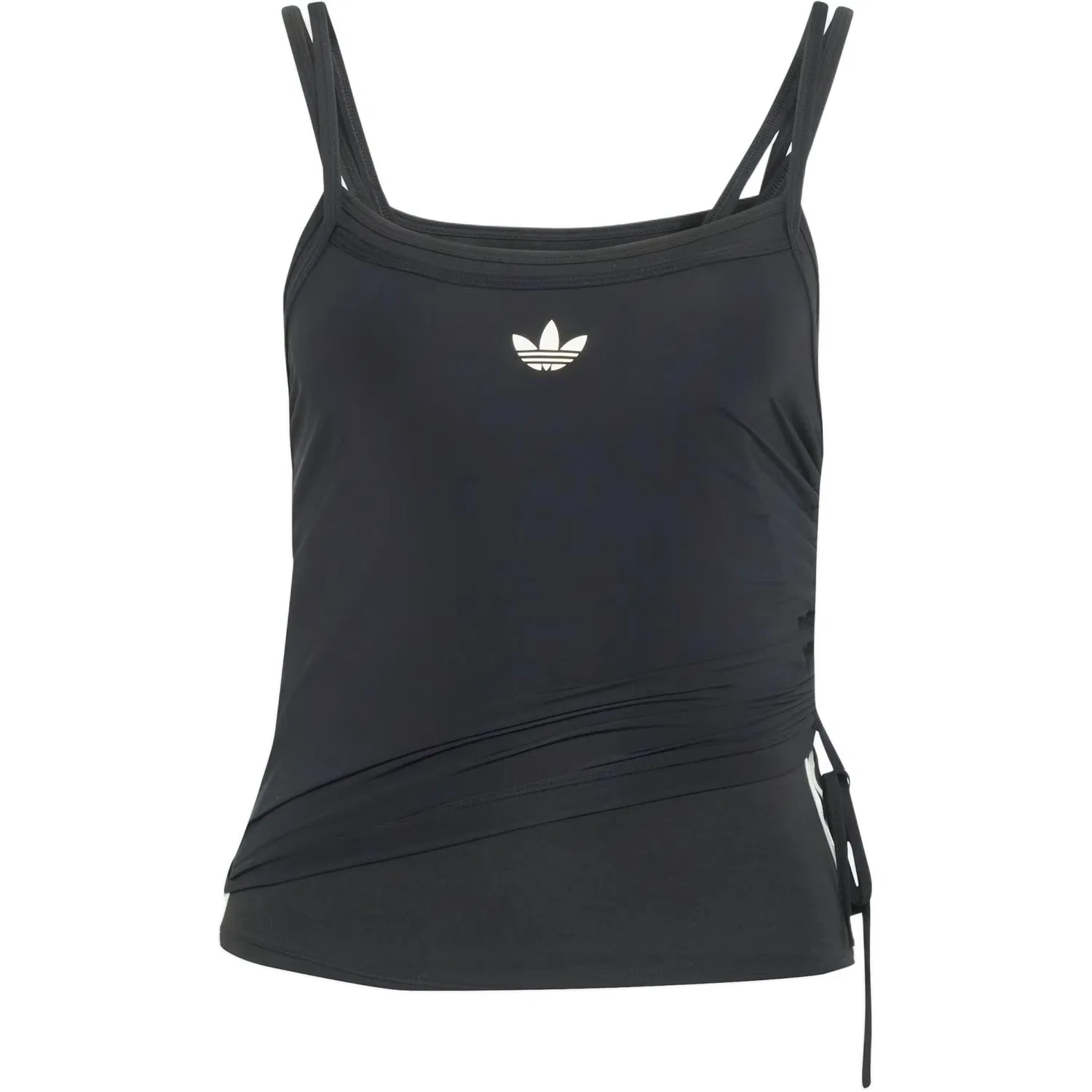 Топ с логотипом на бретелях Adidas Originals, Black