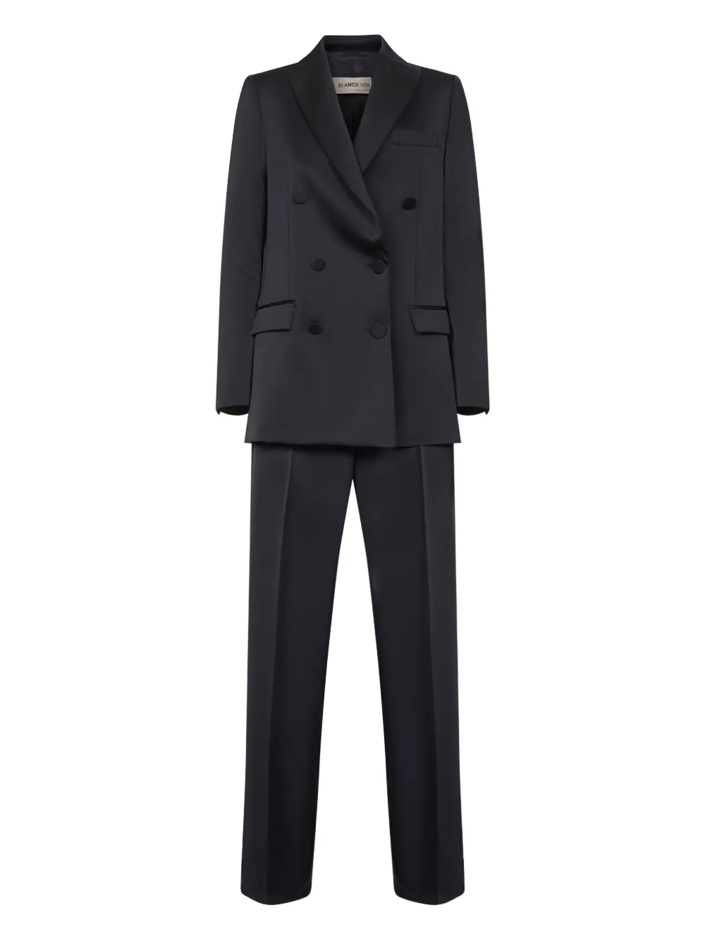 

Костюм с двубортным пиджаком Blanca Vita, синий