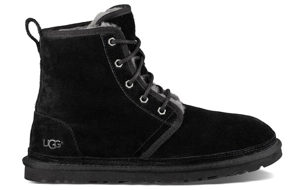 Зимние ботинки мужские Ugg с флисовой подкладкой, черный — фото 3