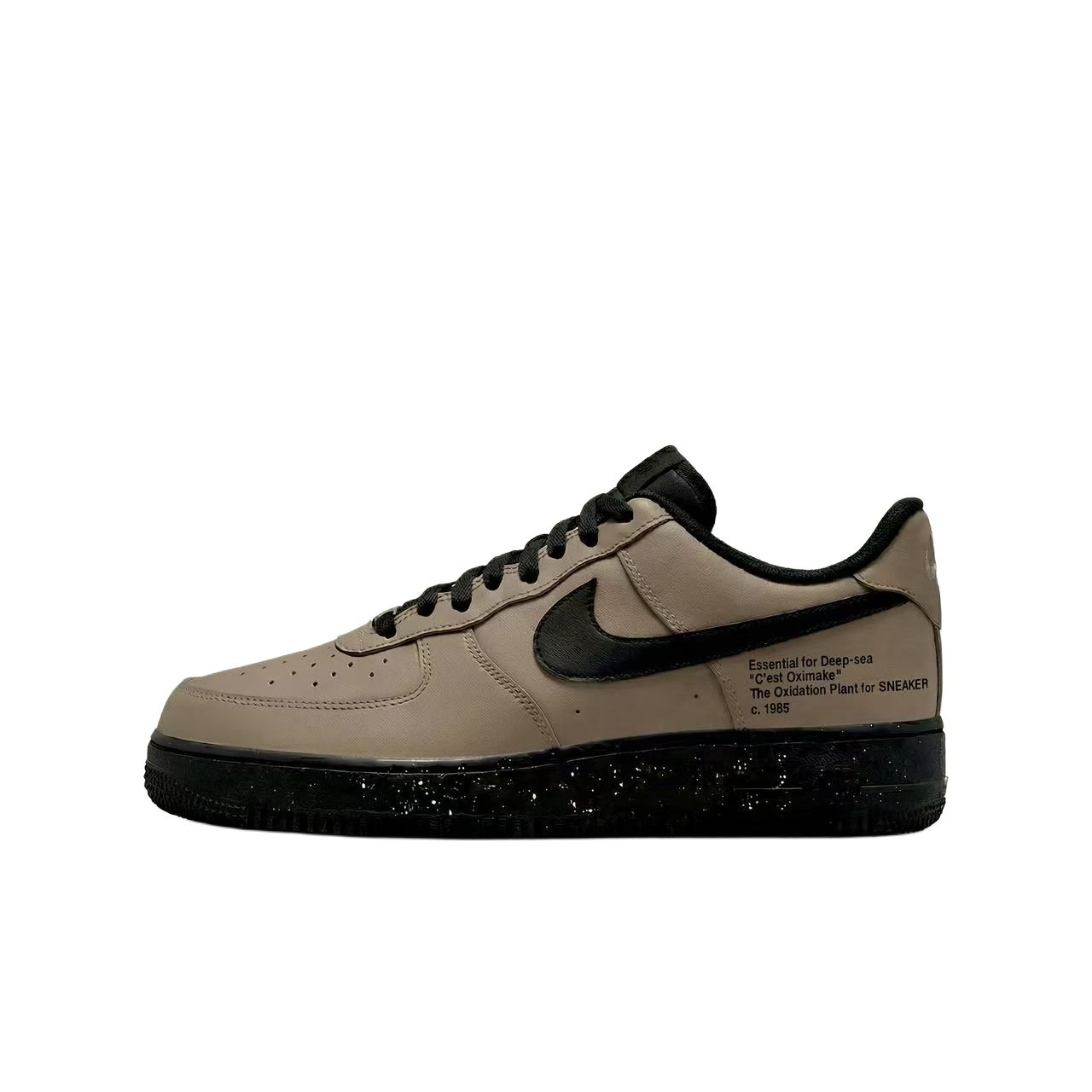

Nike Кроссовки Air Force 1 Abrasion Resistant Height Increasing Low top Skateboard Shoes Unisex Black Brown