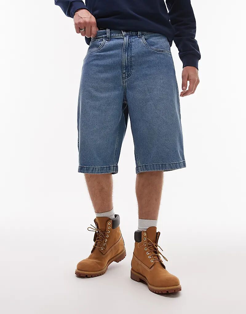 

Джинсовые шорты Timberland цвета светло-индиго