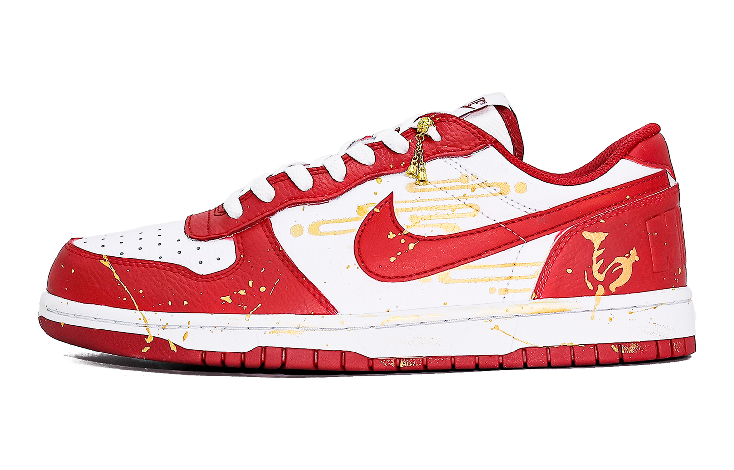 

Nike Кроссовки для скейтбординга мужские Big Abrasion Resistant Breathable low top Gold Red