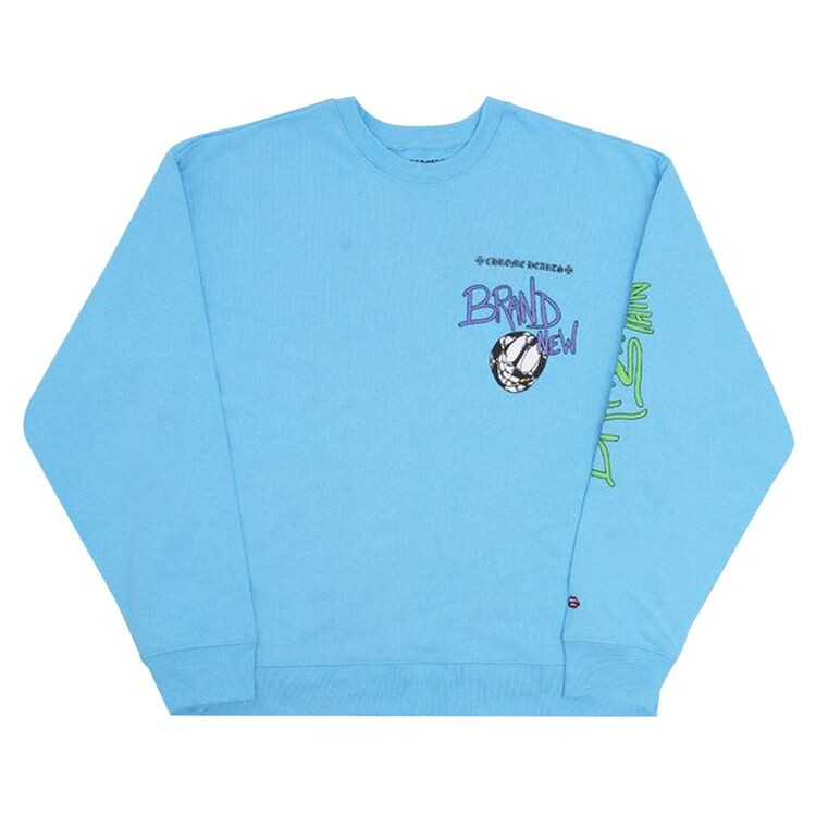 

Толстовка Chrome Hearts x Matty Boy Brain New Crewneck Sweatshirt Blue, синий
