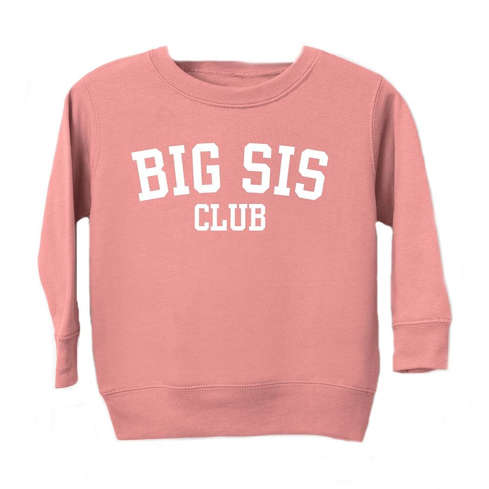 

Толстовка с рисунком Big Sis Club для малышей The Juniper Shop, цвет Mauve
