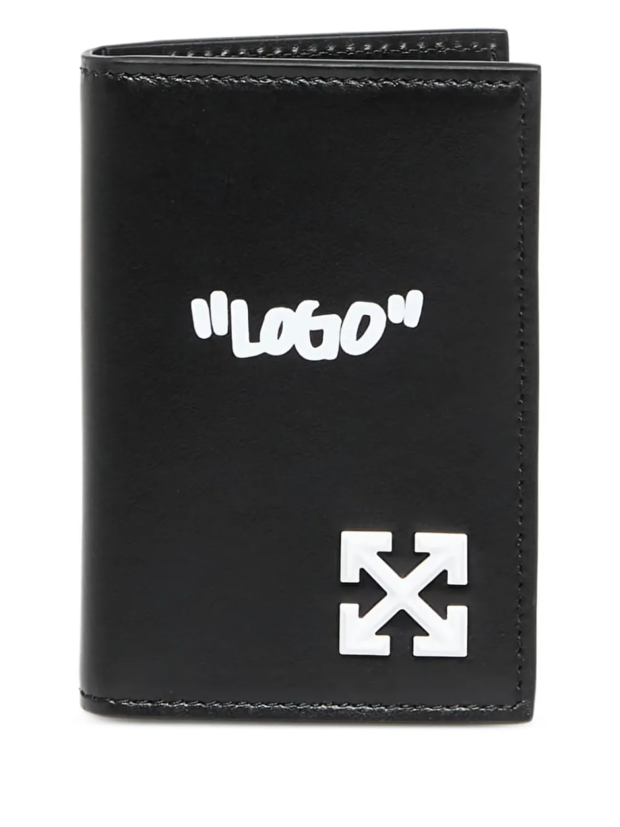 

Off-White картхолдер с логотипом, черный