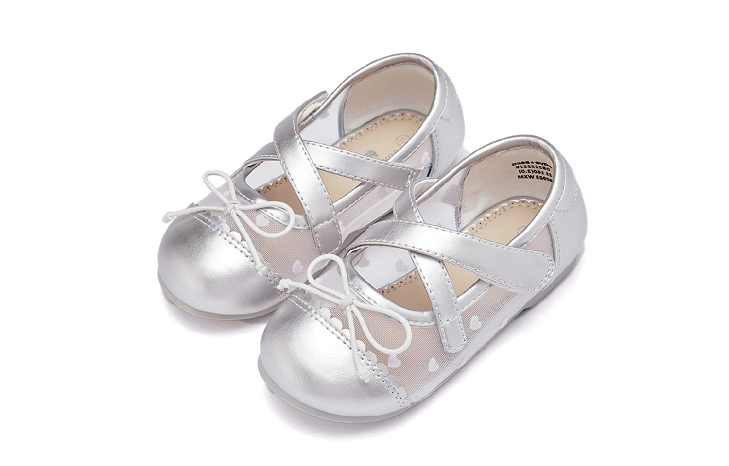DAVE&BELLA Скользоустойчивые, износостойкие, дышащие детские сандалии Low Top Silver для детей от 3 до 7 лет — фото 3