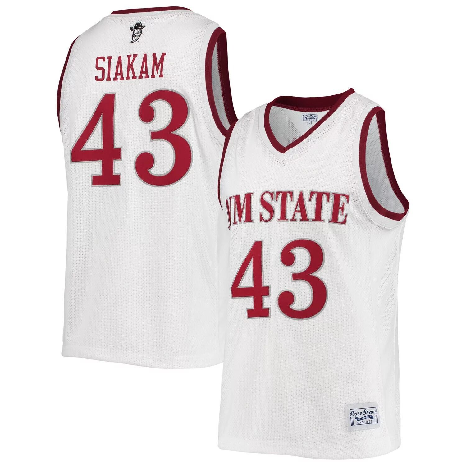 

Мужская оригинальная ретро-брендовая белая футболка Pascal Siakam New Mexico State Aggies Alumni, памятная копия баскетбольной майки, Белый, Мужская оригинальная ретро-брендовая белая футболка Pascal Siakam New Mexico State Aggies Alumni, памятная копия б