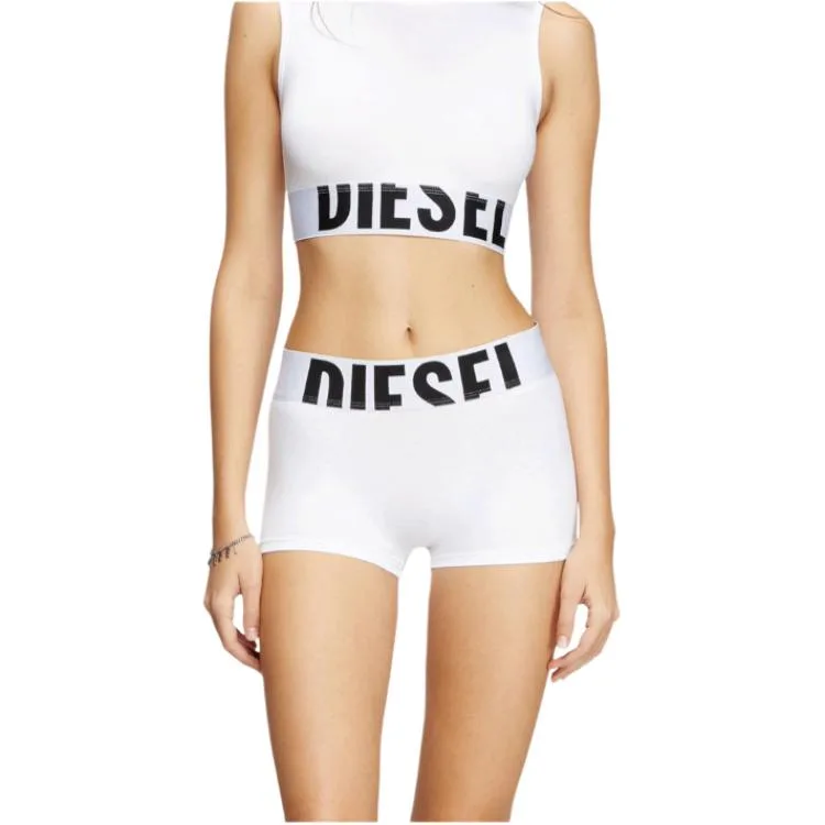 Two Pack Logo Boxers с поясом DIESEL, 2 pack (черный+белый) — фото 4