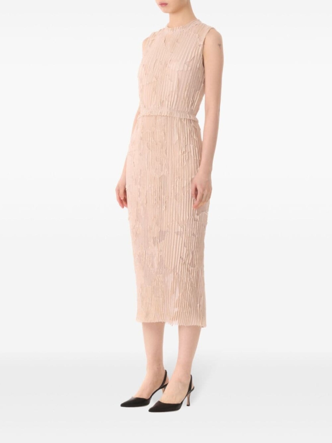 

Jason Wu Collection плиссированное платье с цветочным принтом, нейтральный цвет