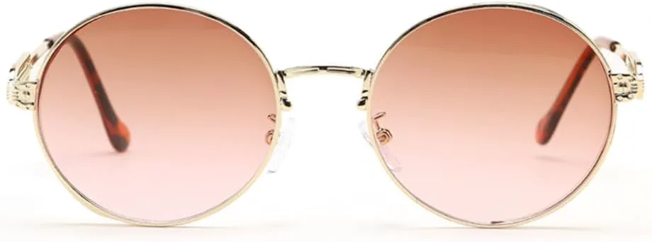 

Ретро-модные круглые солнцезащитные очки для женщин и мужчин, классический винтажный стиль, защита от УФ-излучения UV400, для активного отдыха VFDHN, Gray