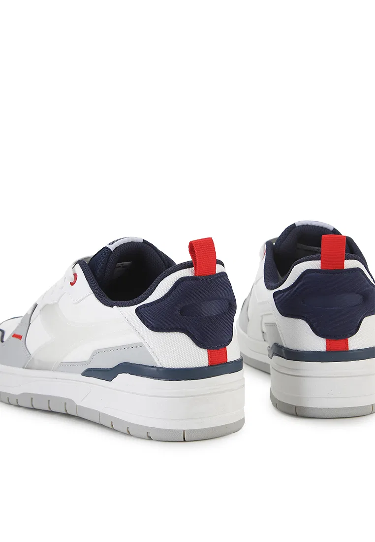 Кроссовки мужские спортивные, модель Nucleo Diadora, белый/серый — фото 3