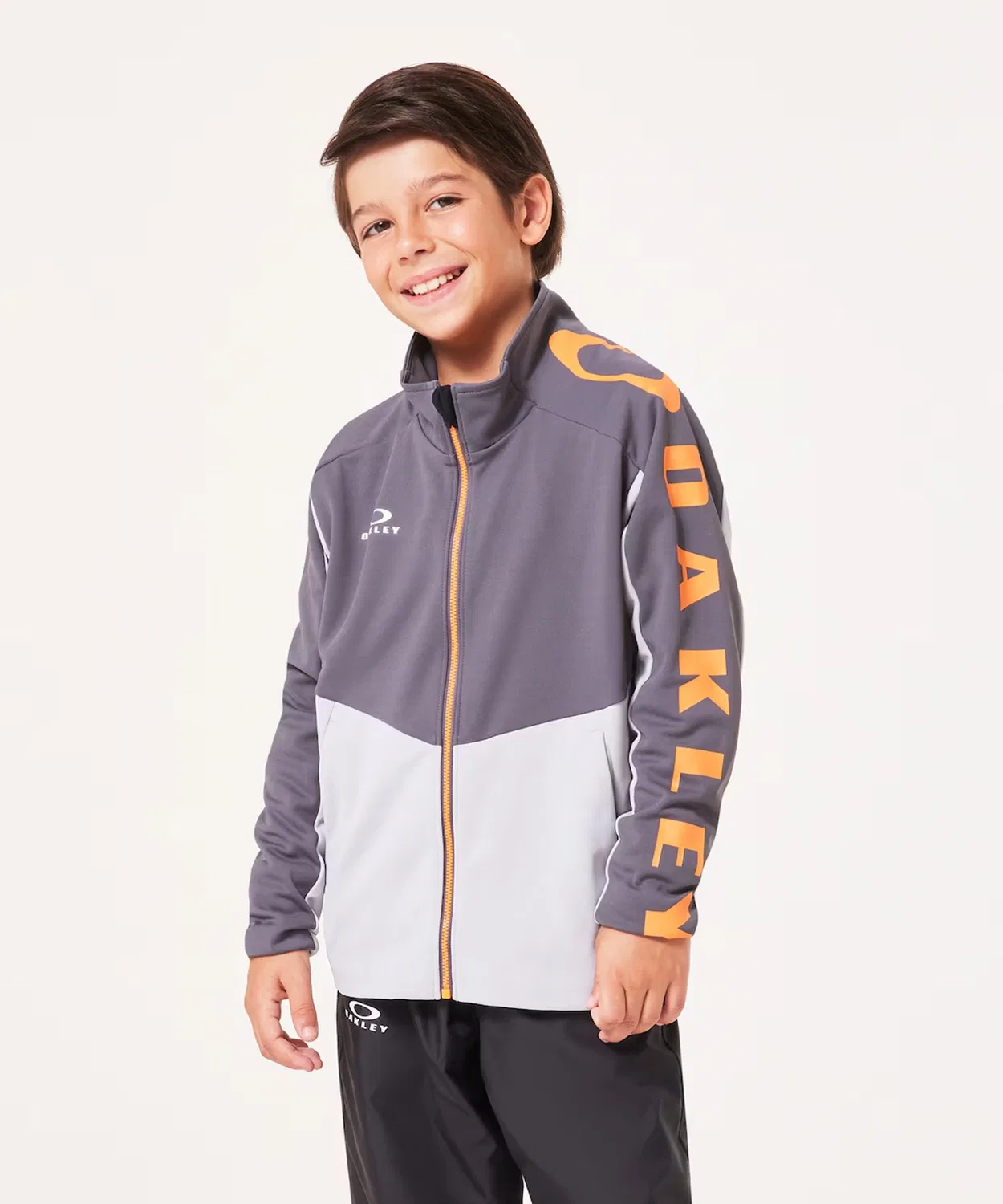 Куртка-джерси OAKLEY Ytr Tech Jersey Jacket 8.0 для детей, полиэстер, серая