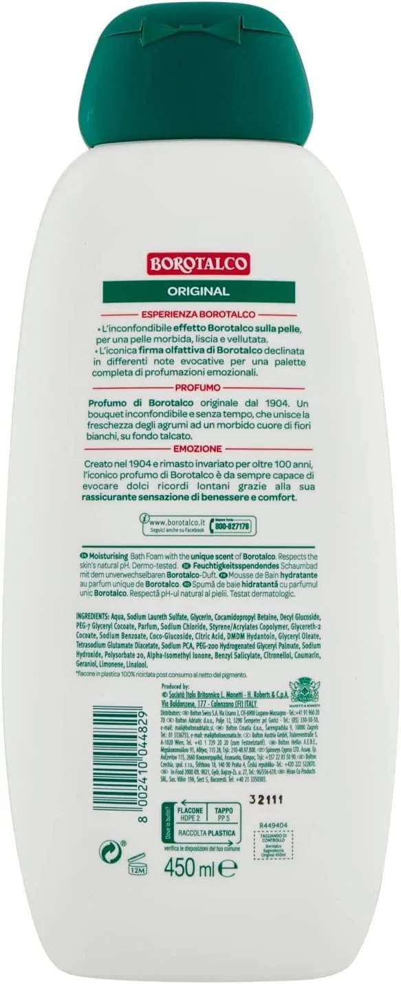 Гель для душа Borotalco Profumo di Borotalco Original 450 мл (6 шт.) Italian Gourmet E.R. — фото 2