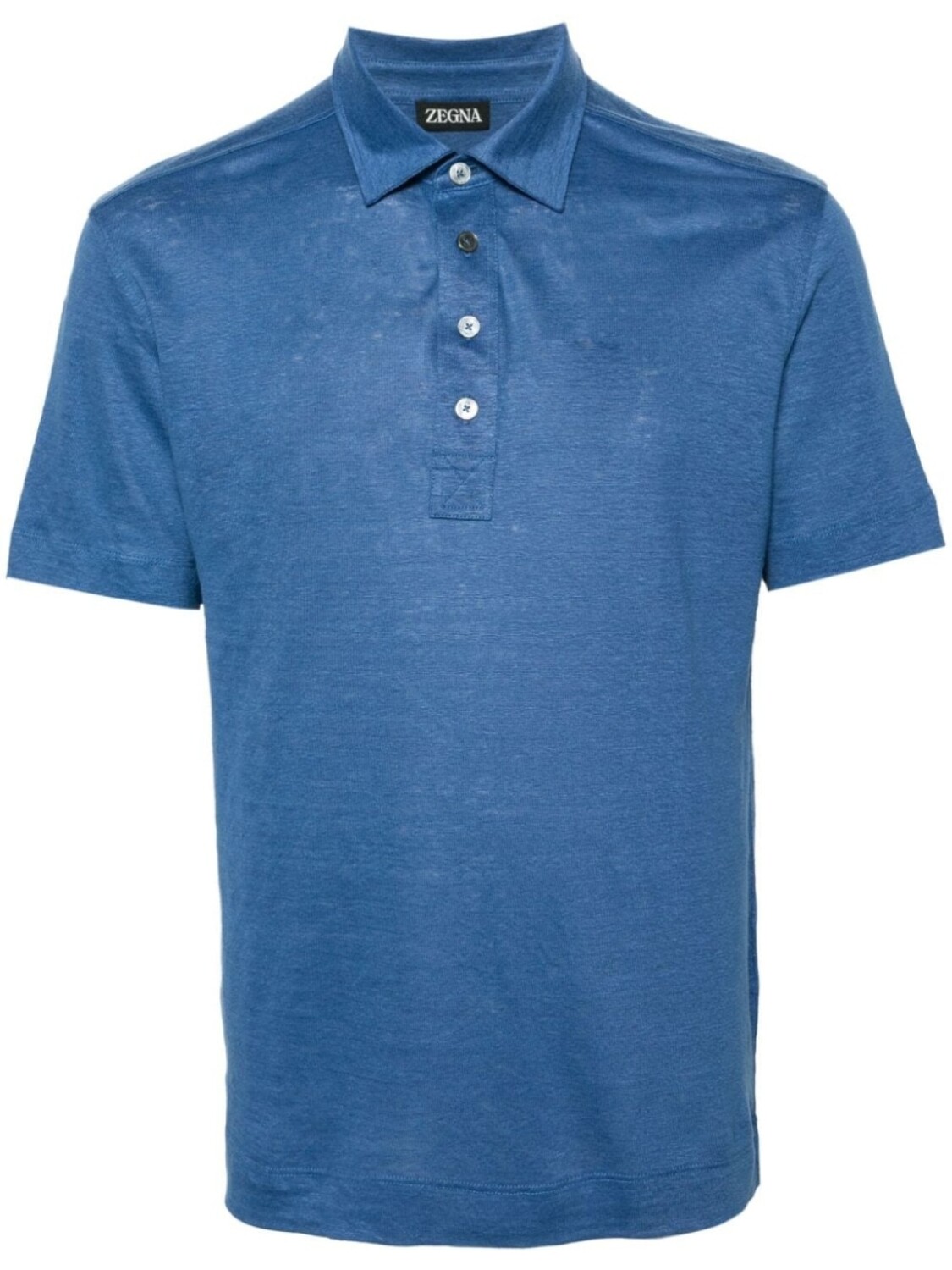 

Zegna льняная рубашка поло, синий