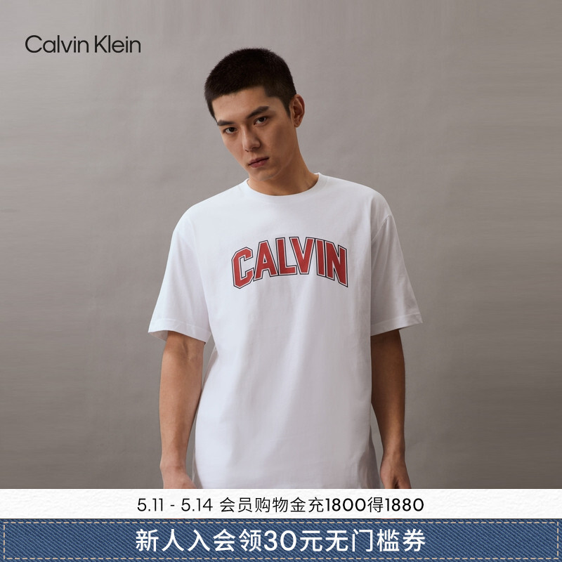 

Футболка Calvin Klein Jeans с круглым вырезом с принтом, синий