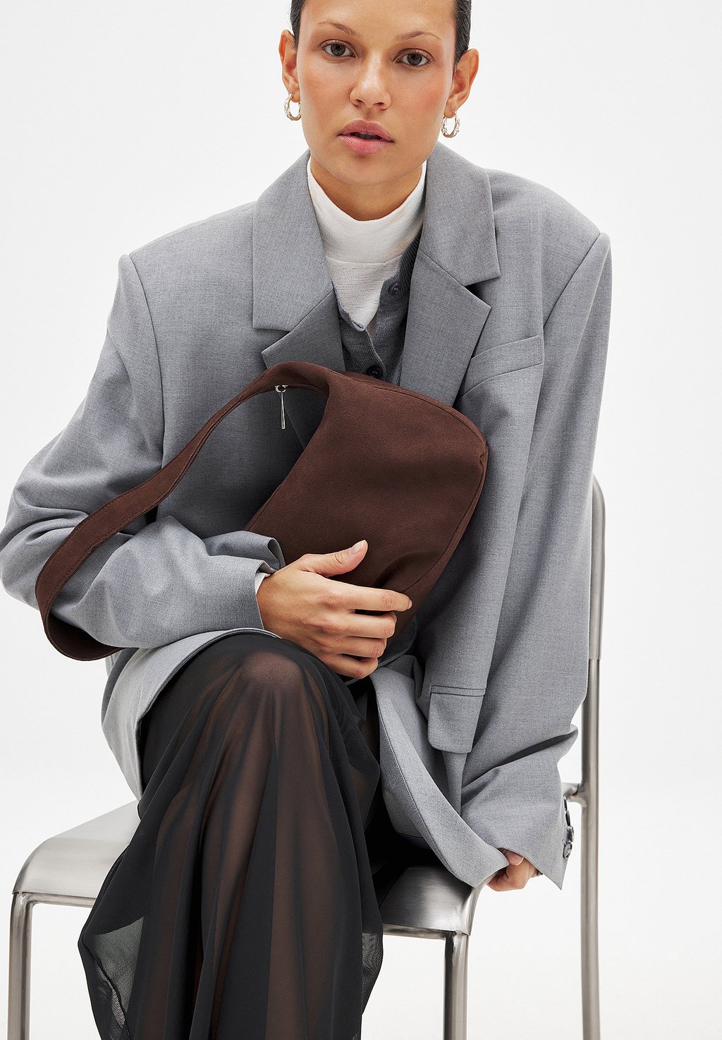 

Сумка BOXY SHOULDER NA-KD, коричневый