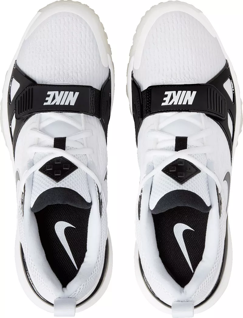 Мужские бейсбольные кроссовки Nike Air Zoom Diamond Elite Turf, цвет White/Black/Pure Platinum — фото 4