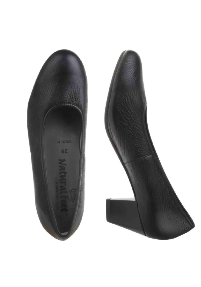 Туфли-лодочки Natural Feet "Cathrin" из натуральной кожи оленя, черный — фото 4