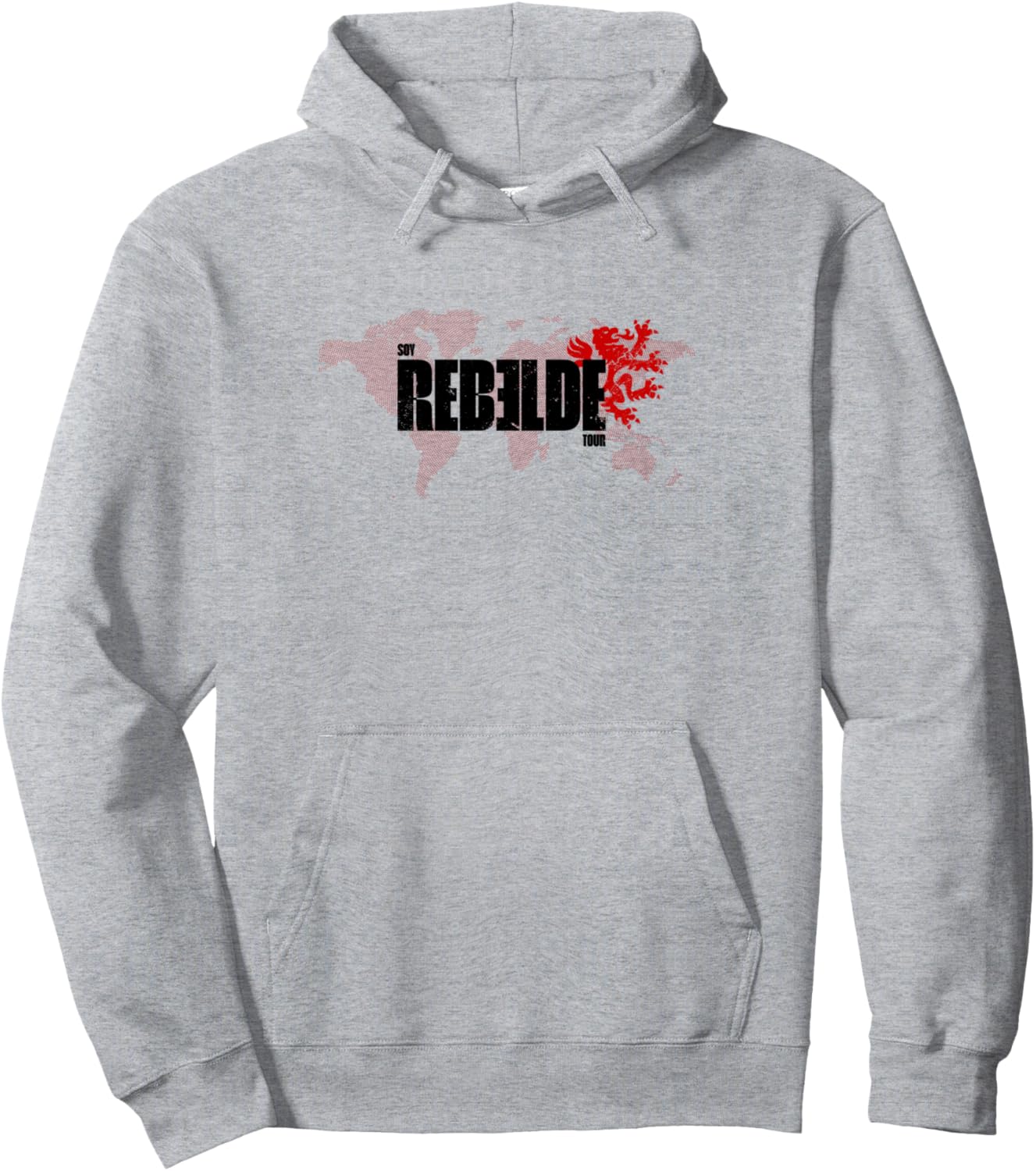 

Толстовка Rebelde Tour 2023 Rebelde Concert Rebelde Rbd, серый