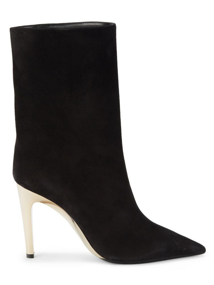 

Замшевые ботильоны Cierra 100 Jimmy Choo, цвет Black Gold