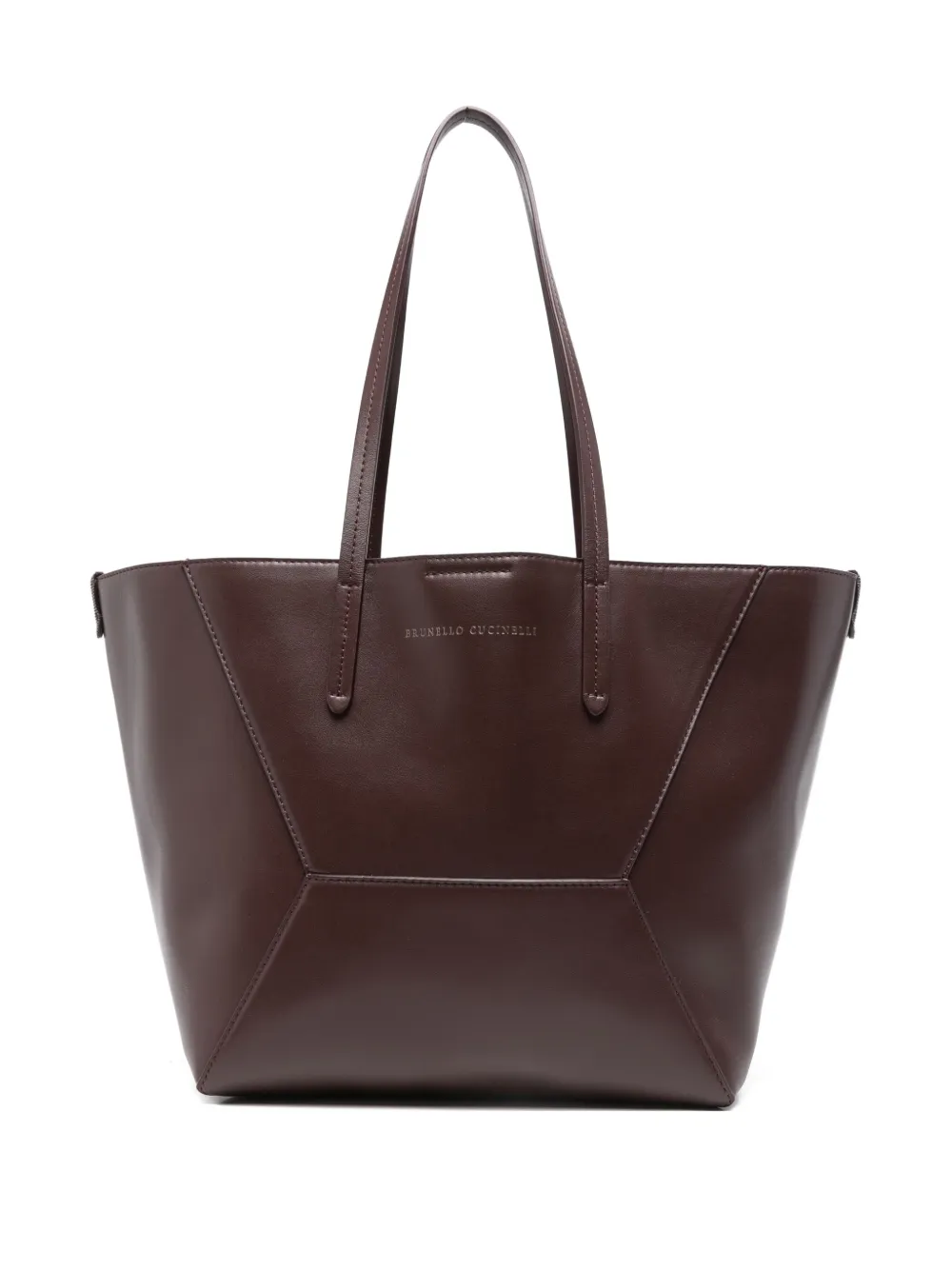 

Сумка-тоут из кожи BC Duo Brunello Cucinelli, коричневый