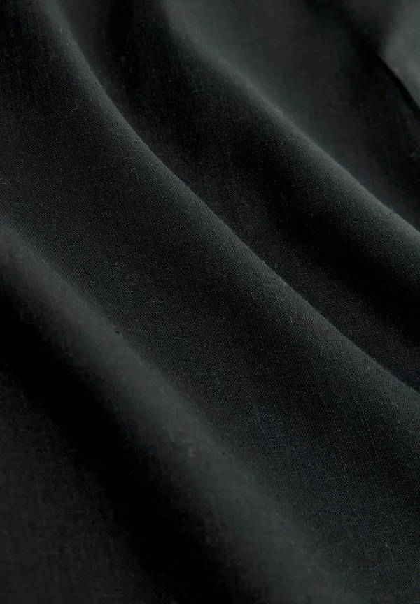 Укороченные брюки с широкими штанинами на резинке Next, Black — фото 3