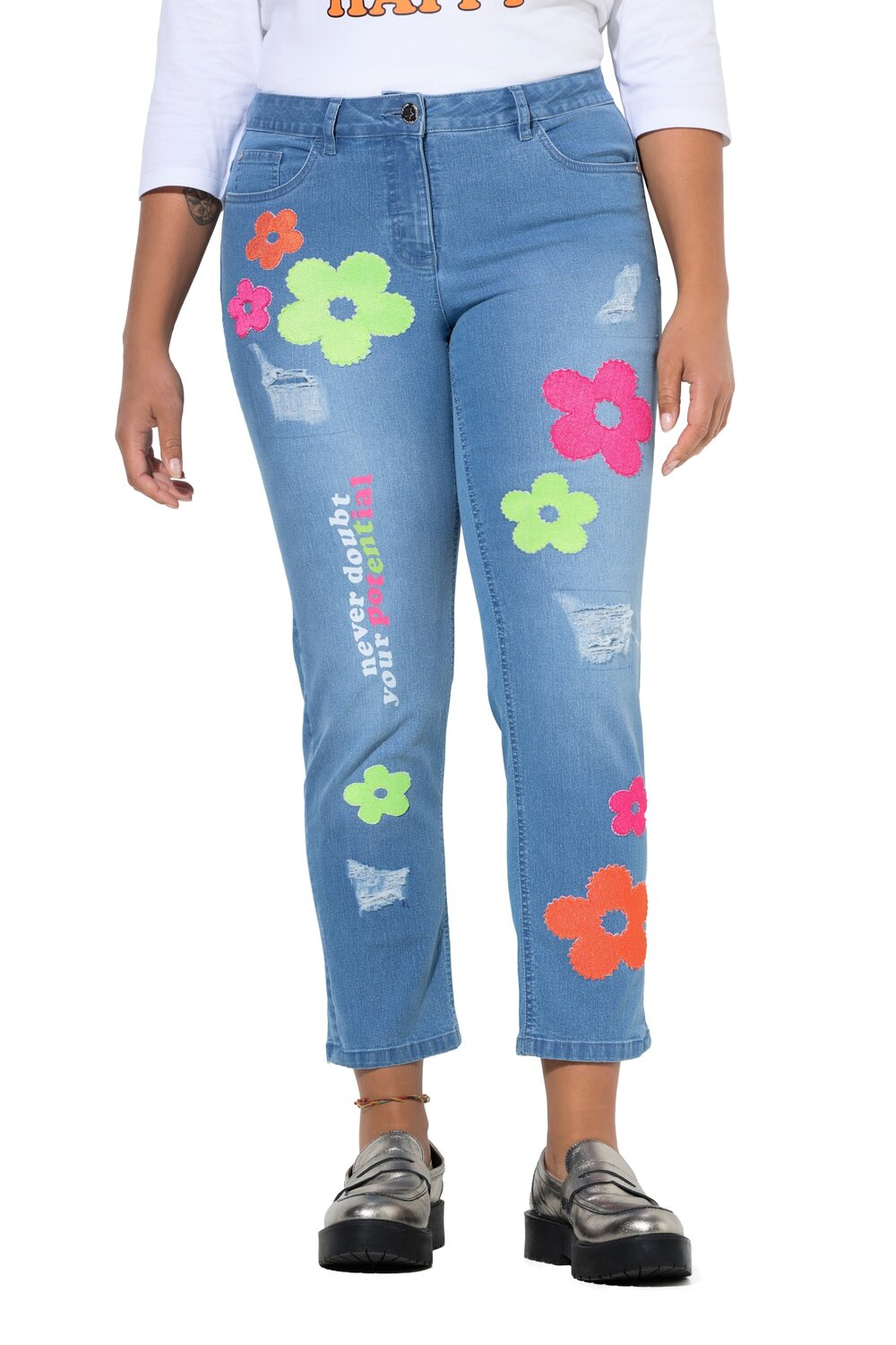 

Angel of Style Джинсы Regular в синем дениме