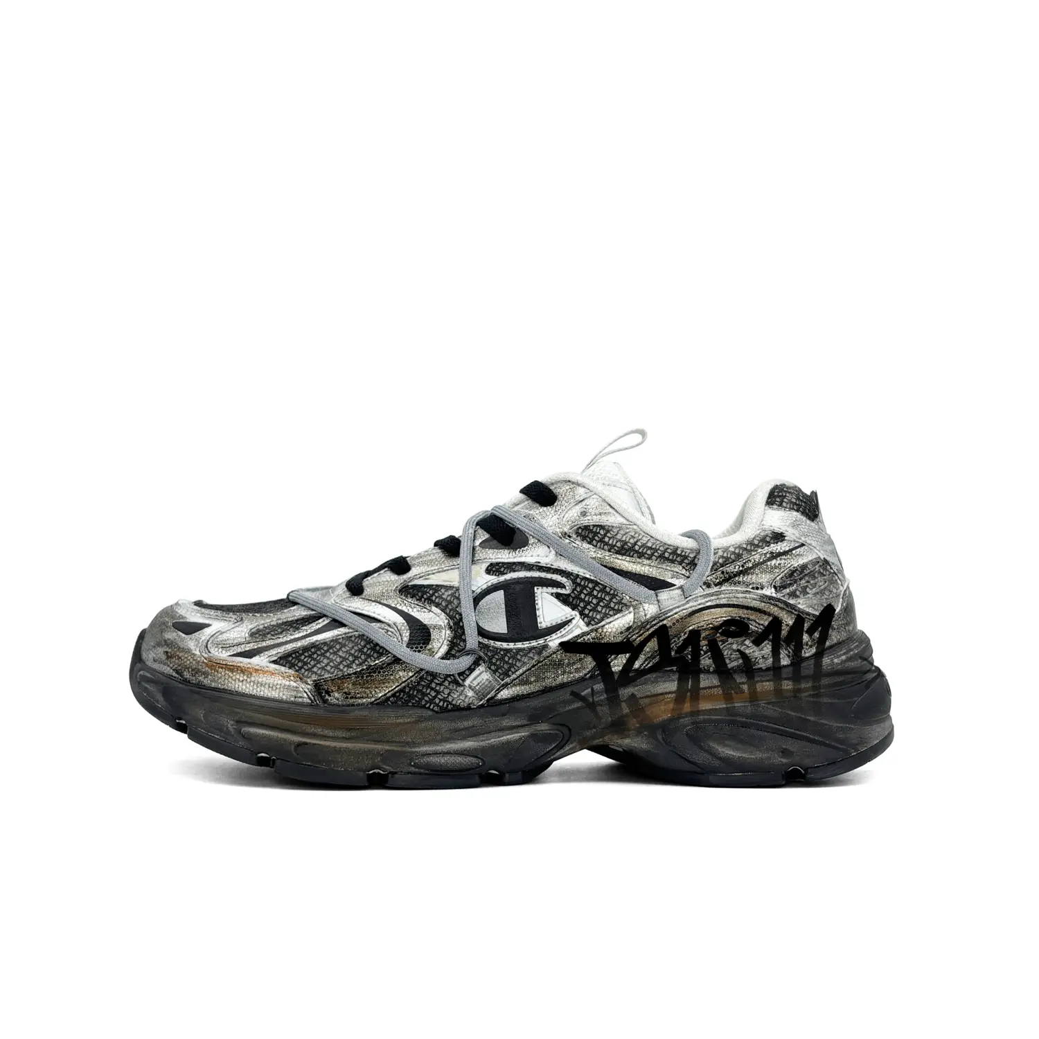 

Champion Низкие кроссовки Unisex Slip Resistant Abrasion Resistant черный серый серебристый