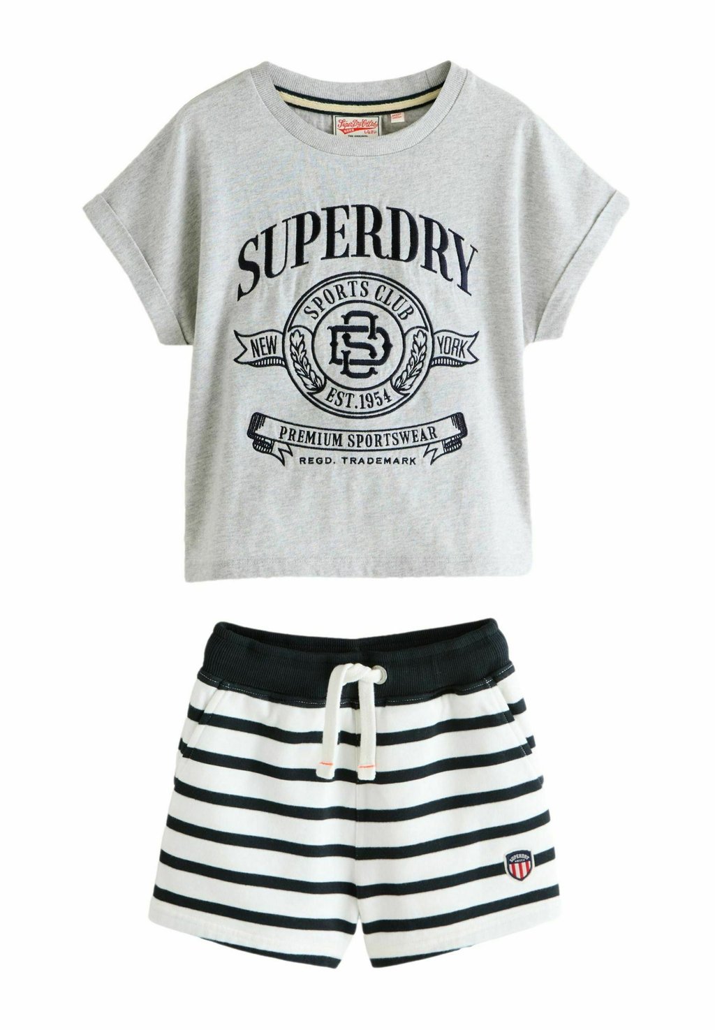 

Футболка с принтом REGULAR FIT Superdry, серый