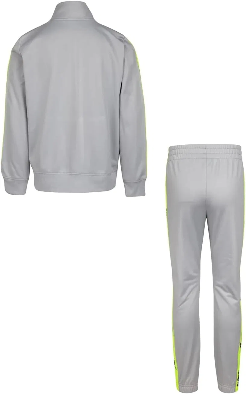 Детский спортивный костюм Nike Sportswear, комплект из куртки и брюк, Light Smoke Grey/Yellow — фото 2