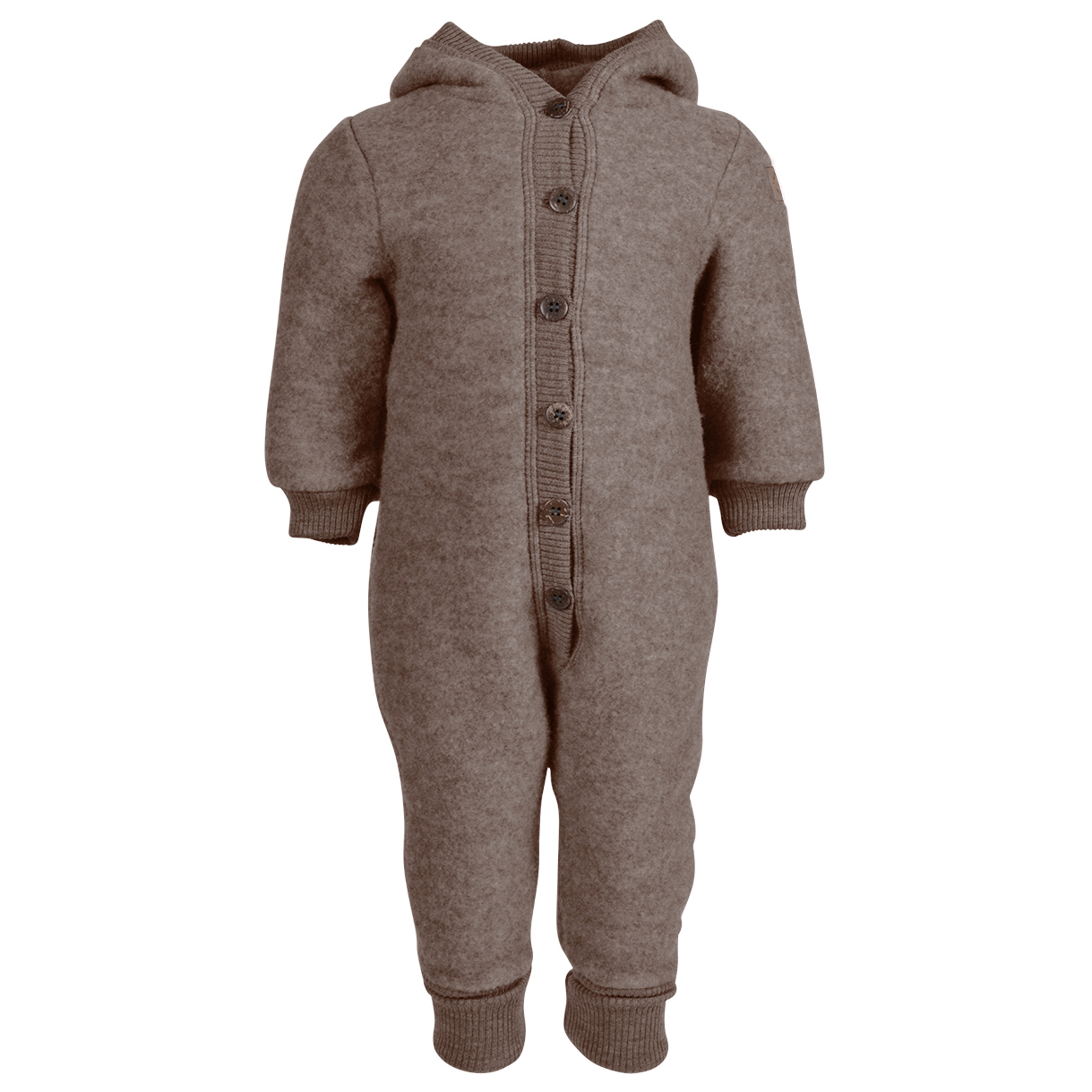 

Комбинезон Mikk-Line Wool Baby Suit with Hood, цвет Melange Denver