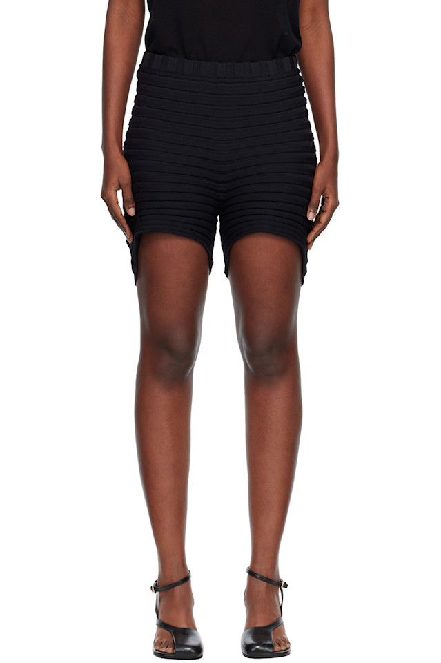 

Вязаные шорты «как есть» Issey Miyake, черный