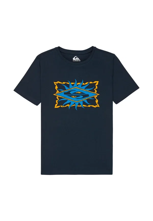 Футболка с принтом Starfish stamp (blc0) Quiksilver, темно-синий