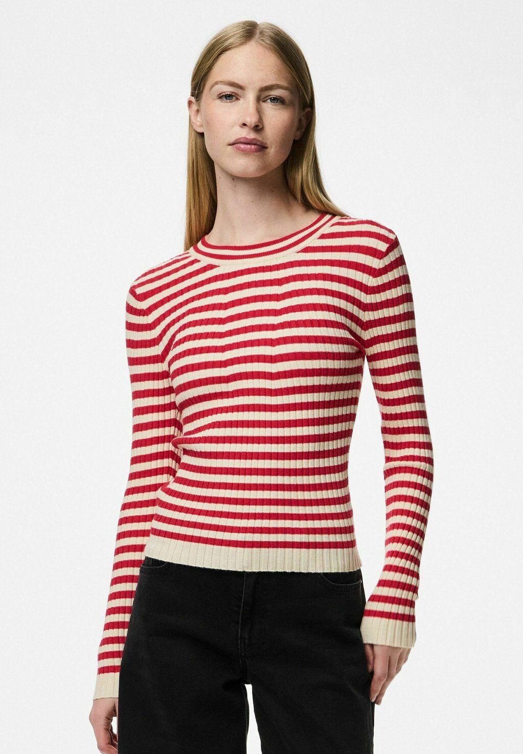 

Джемпер PCCRISTA O-NECK Pieces, розовый