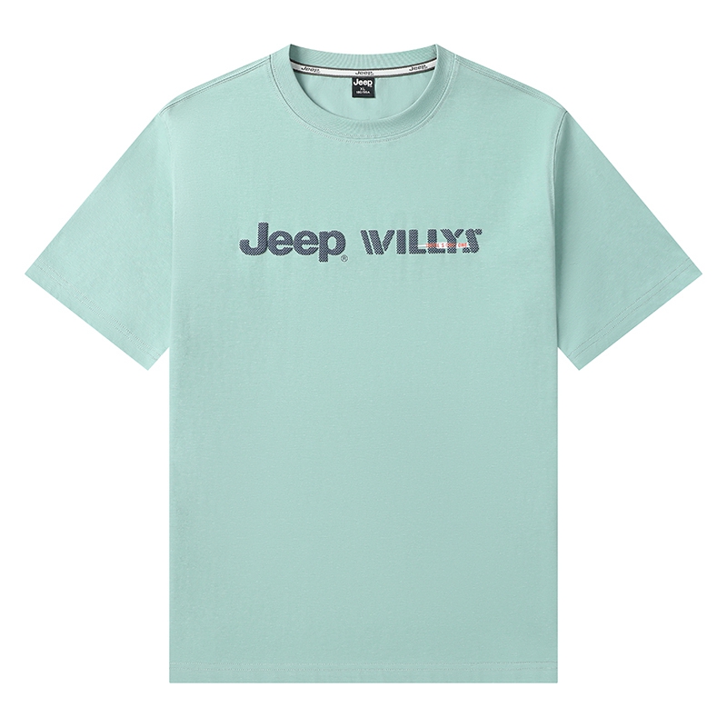 

Футболка Unisex Crew Neck Moderate Heavyweight Jeep, aqua зеленый