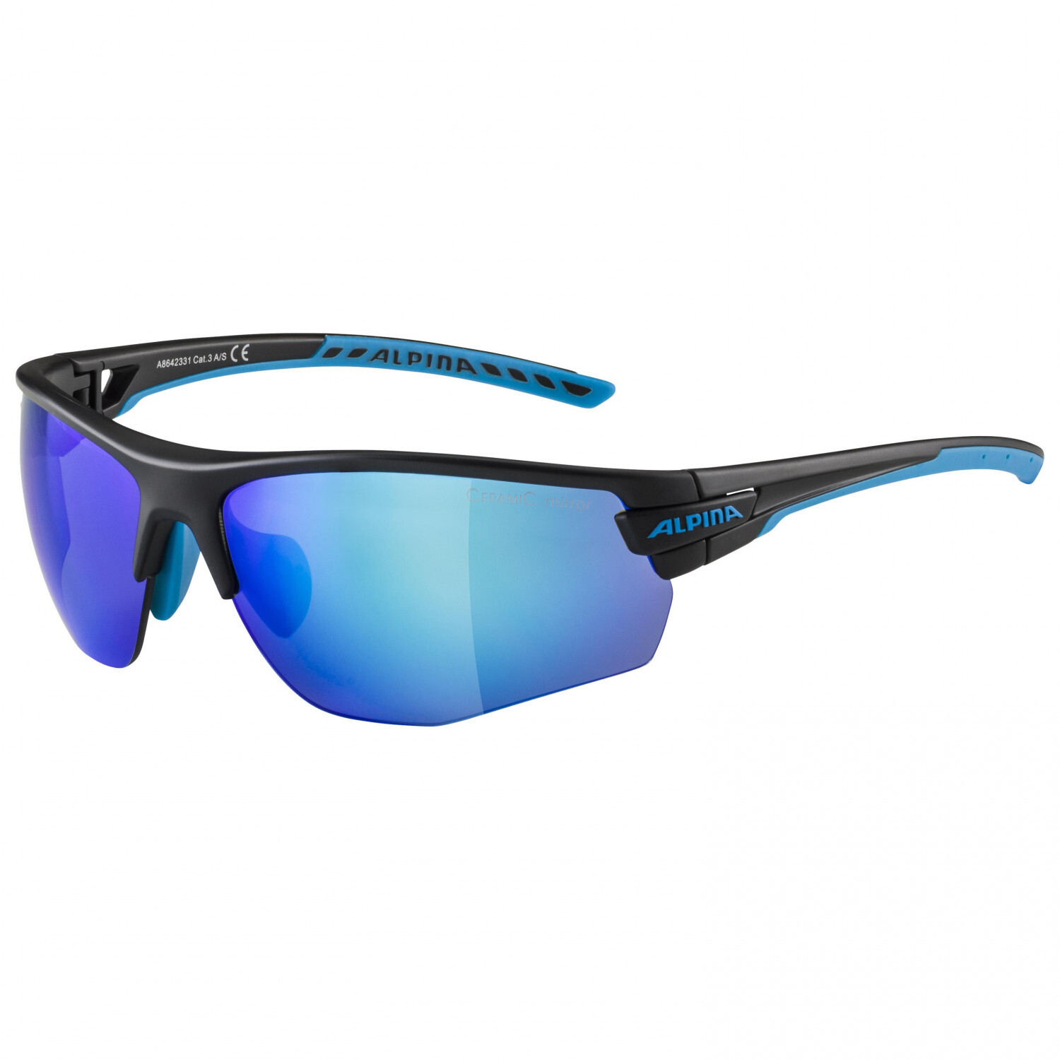 

Велосипедные очки Alpina Tri Scray 2 0 HR Mirror Cat 0+2+3, цвет Black Matt/Cyan