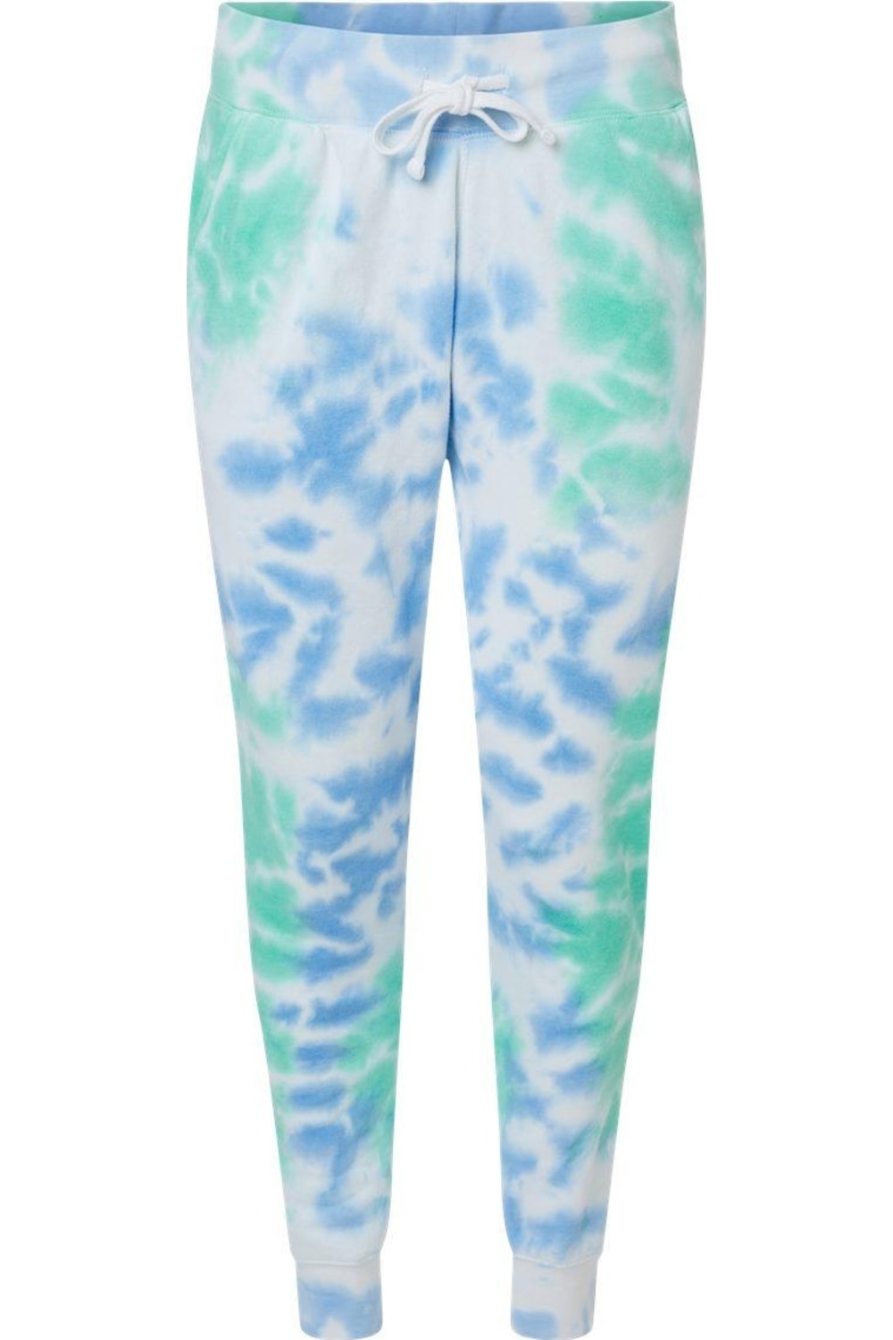 

Джоггеры из флиса с узором «тай-дай» J. America, цвет lagoon tie dye