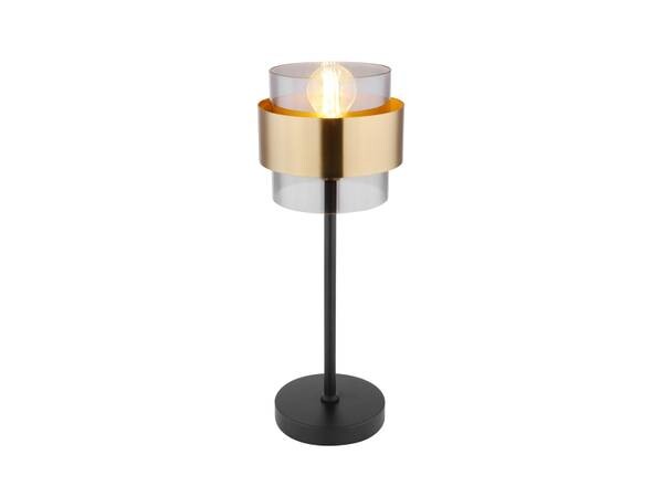 

Настольная лампа MeineWunschleuchte groß schwarz dimmbar Glas цвет schwarz/messing