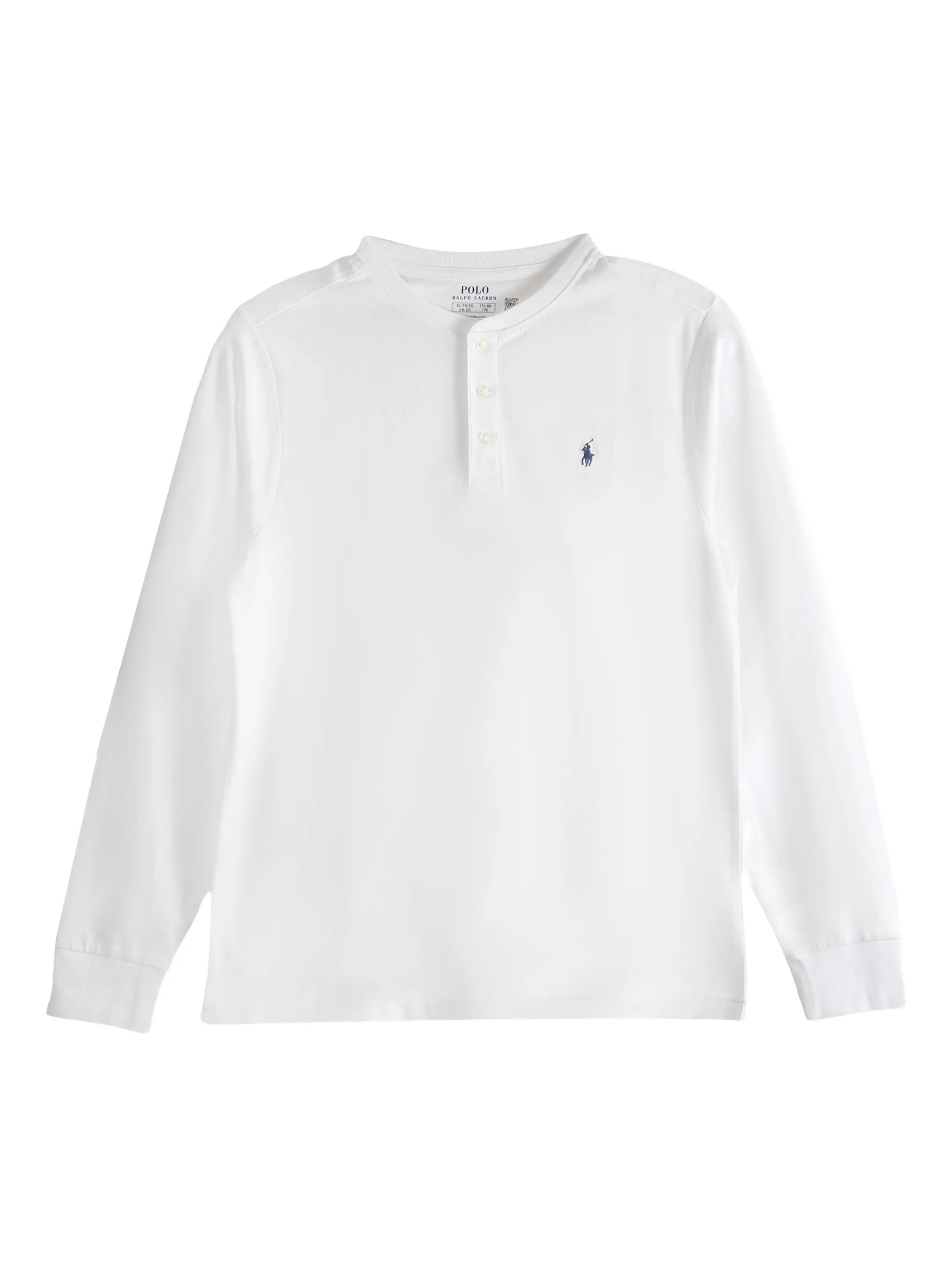 

Футболка Polo Pony с длинными рукавами Polo Ralph Lauren Kids, белый